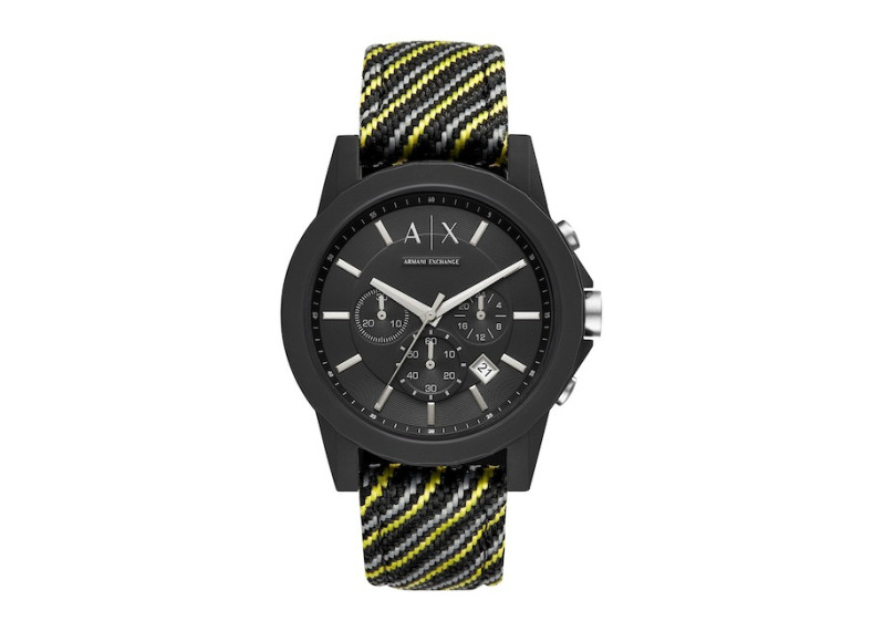 Men's AIX Chronograph Woven Band Watch, 45mm