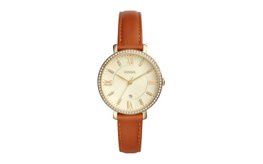 Women's Jacqueline Crystal Leather Strap Watch, 36mm