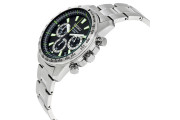 Chronograph Black Dial Stainless Steel Men's Watch