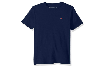 大童 Short Sleeve Solid Crew-Neck T-Shirt