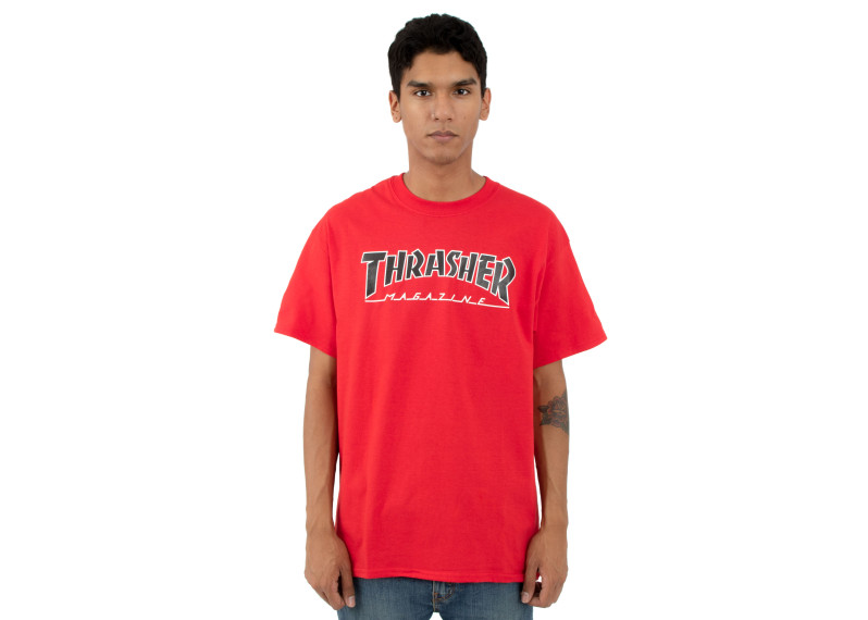 Outlined T-Shirt - Red