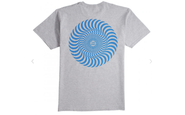 Spitfire Classic Swirl T-Shirt - Athletic Heather/Blue