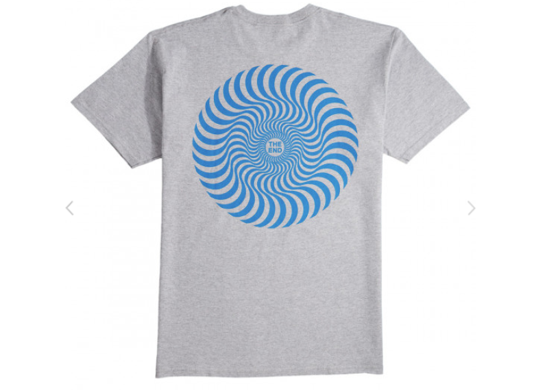 Spitfire Classic Swirl T-Shirt - Athletic Heather/Blue