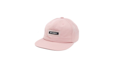 Nylon Twill Snap-Back Hat - Pink