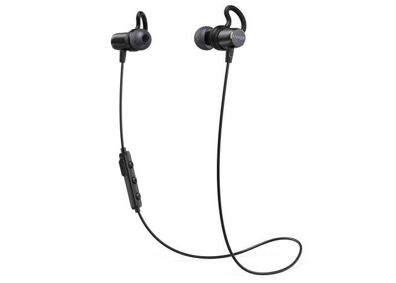 Anker SoundBuds Surge Lightweight Wireless Headphones, Bluetooth 4.1 Sports Earphones with Water-Resistant Nano Coating, Running Workout Headset with Magnetic Connector and Carry Pouch