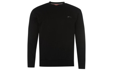 Slazenger SL Fleece Crew Sweater Mens - Black