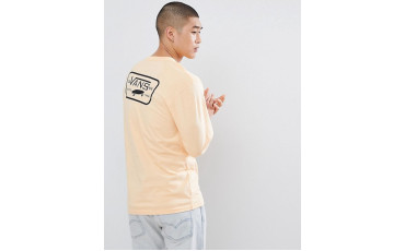 Full Patch Long Sleeve T-Shirt With Back Print In Orange