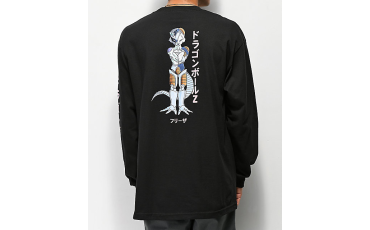 Primitive x Dragon Ball Z Mecha Frieza Black Long Sleeve T-Shirt