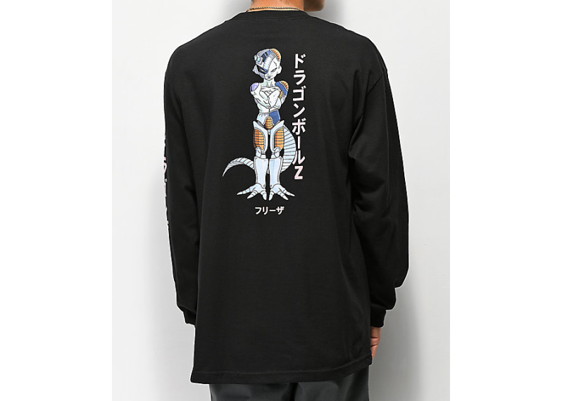 Primitive x Dragon Ball Z Mecha Frieza Black Long Sleeve T-Shirt