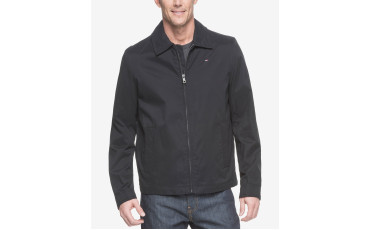 Men's Classic Front-Zip Micro-Twill Jacket