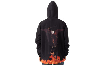 Hell Pit Hooded Coach Jacket - Black