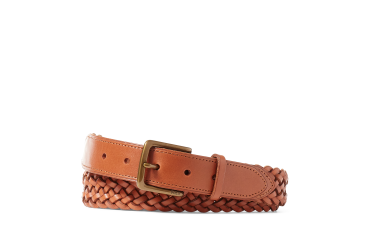Braided Vachetta Leather Belt