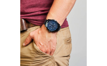 Men's Blue Stainless Steel Bracelet Watch 46mm