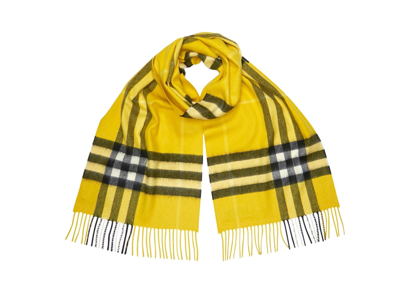 The Classic Cashmere Scarf - Gorse Yellow