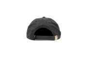 Melange Denim Strap-Back Hat - Black