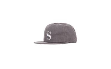 S Logo Pigment Strap-Back Hat - Black