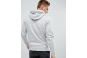 icon logo hoodie in grey marl