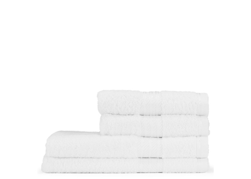 100% Egyptian Cotton 4 Piece Supreme Towel Bale Set (500gsm) - White