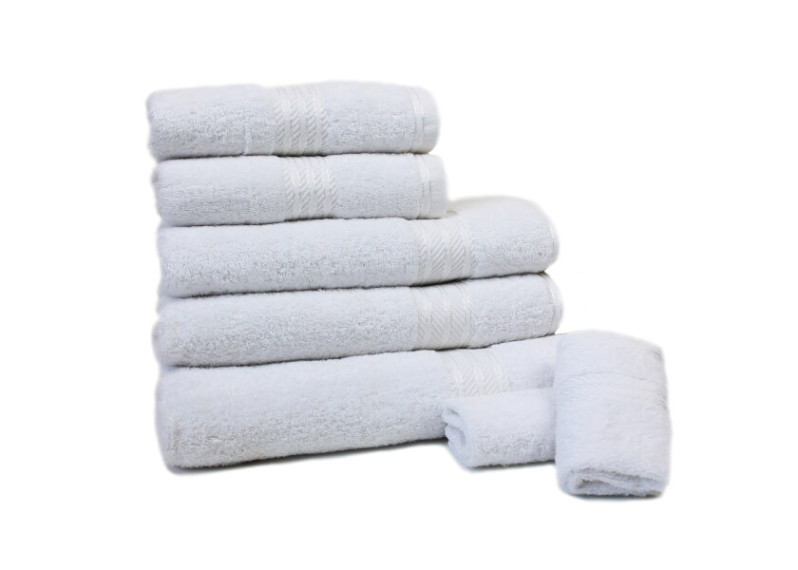 100% Egyptian Cotton 7 Piece Supreme Towel Bale Set ( 500gsm) - White