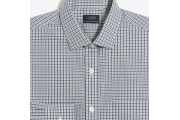 Thompson slim-fit flex multi-gingham dress shirt
