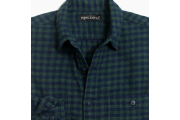 Heather flannel shirt in small buffalo check
