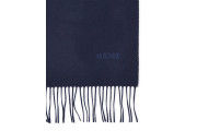 Fringe Logo Wool Scarf