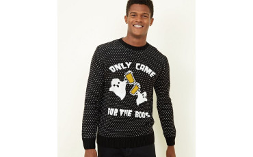 Black Only Came For The Boos Halloween Jumper