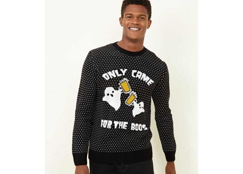 Black Only Came For The Boos Halloween Jumper