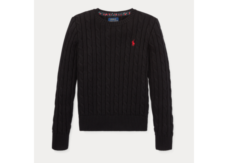 Cable-Knit Cotton Sweater 大童
