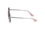 Pink Gradient Grey Round Ladies Sunglasses