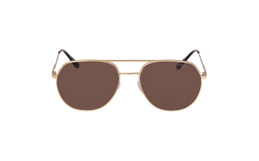 Brown 57 mm Aviator Sunglasses