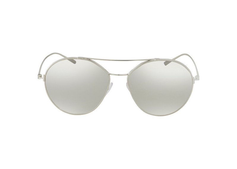 Light Grey-Silver Mirror Aviator Ladies Sunglasses