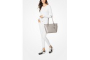 Jet Set Large Top-Zip Saffiano Leather Tote