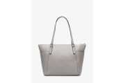 Jet Set Large Top-Zip Saffiano Leather Tote
