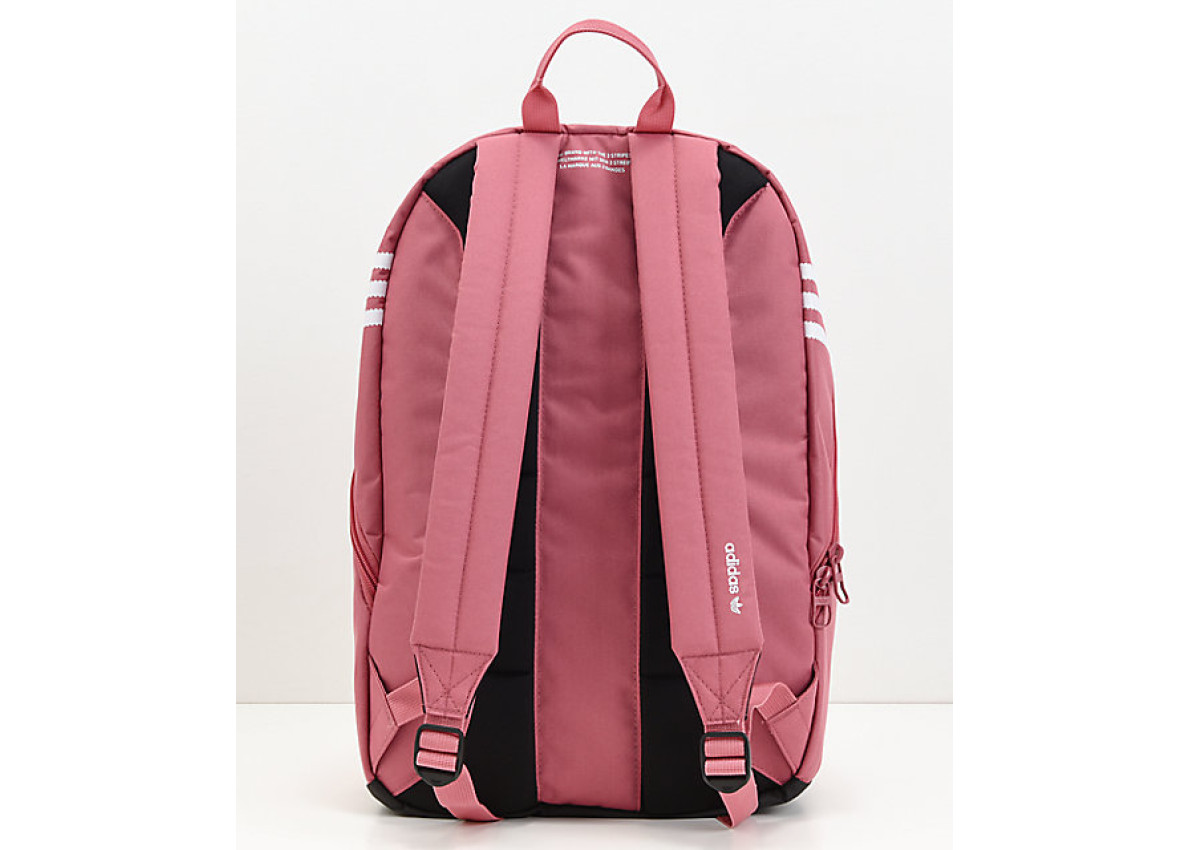 adidas originals big logo dark pink backpack