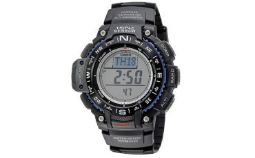 Men's SGW-1000-1ACR Triple Sensor Digital Display Quartz Black Watch