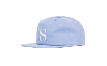 S Logo Pigment Strap-Back Hat - Light Blue
