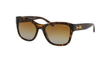 Polarized Brown Gradient Square Sunglasses