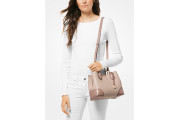 Mercer Gallery Small Color-Block Leather Satchel