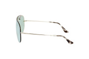 Blaze Shooter Dark Green/Silver Mirror Aviator Sunglasses