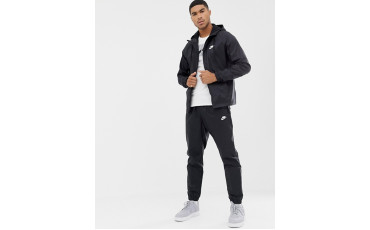 Woven Tracksuit Set In Black