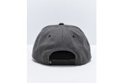 Rose Grey & Black Snapback Hat