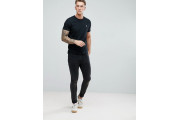 3Pack T-Shirt Crew Neck Muscle Slim Fit in Black Marl Save