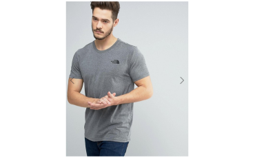 The North Face Simple Dome T-Shirt in Mid Grey Heather