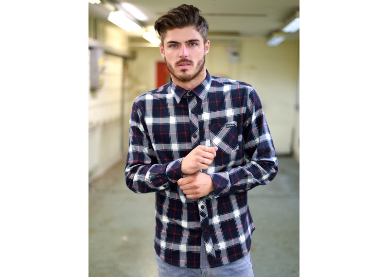 CALLAGHAN CHECKED SHIRT IN RED