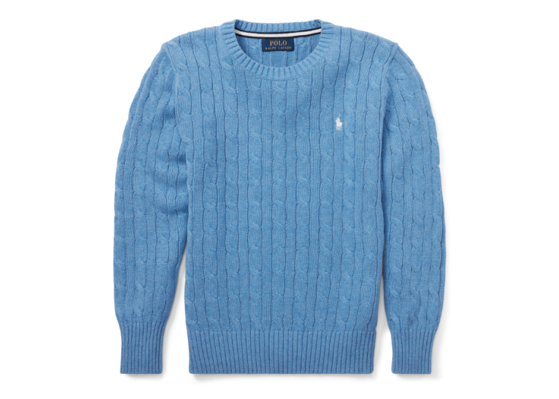 Cable-Knit Cotton Sweater 大童裝