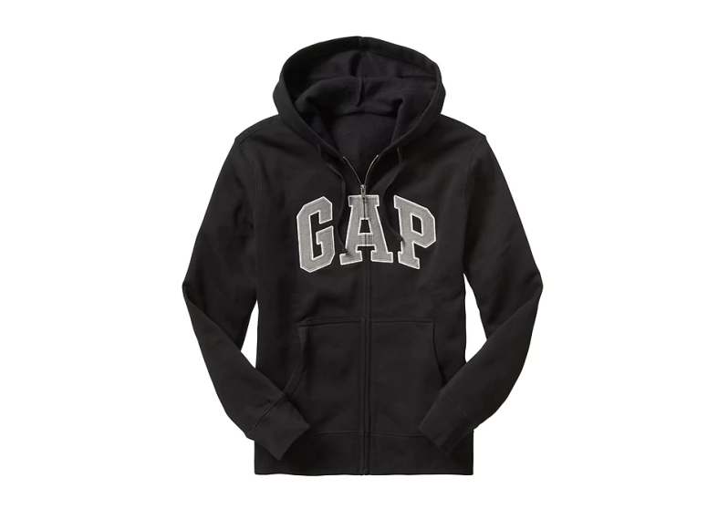 Arch logo zip hoodie
