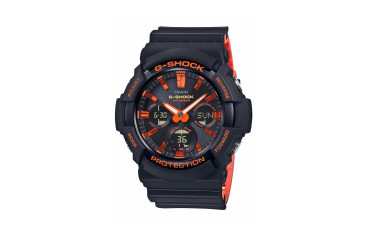 GAS100BR-1A Watch - Black/Orange