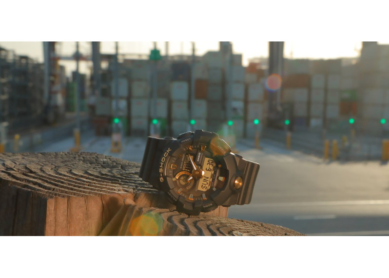 GA710B-1A4 Watch - Black/Rose Gold