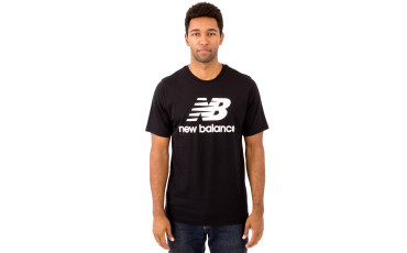Essential Stacked Logo T-Shirt - Black/White